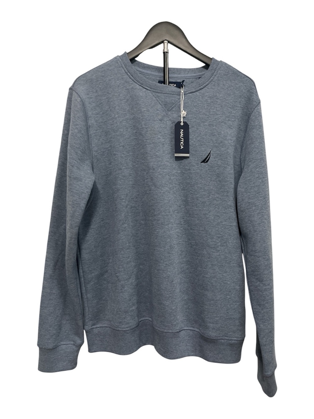Nautica Men's Slate Heather Crewneck Sweater